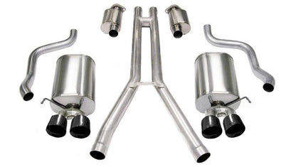 CORSA Performance Corsa 2004-2008 Cadillac XLR 4.6L 25in Cat-Back Dual Rear w Twin 35in Black Pro-Series Tips