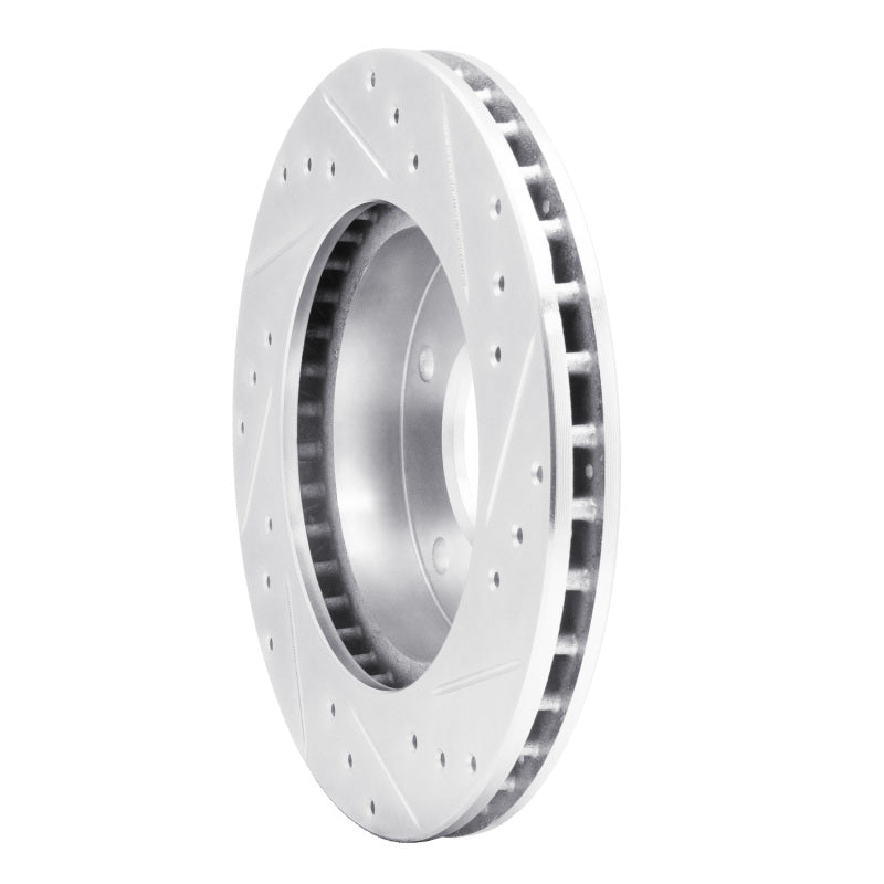 R1 Concepts R1 77-80 Buick LeSabre Rear Left Drilled & Slotted Silver Brake Rotor