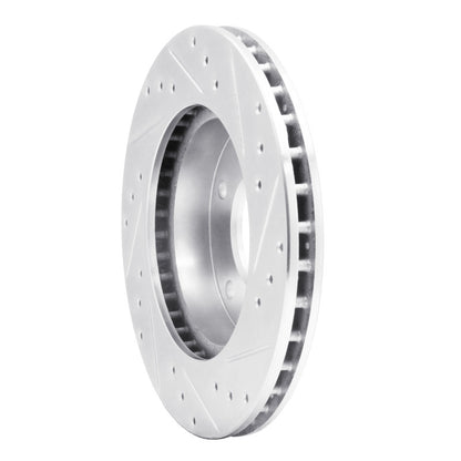 R1 Concepts R1 77-80 Buick LeSabre Rear Left Drilled & Slotted Silver Brake Rotor