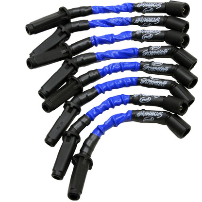 Granatelli Motor Sports Granatelli 99-23 GM LS2/LS3/LS6/LS7/LS9/LSA Hi-Perf Coil-Near-Plug Wire Conn Kit w/Blue Jacket