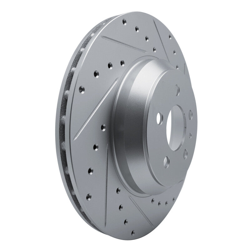 R1 Concepts R1 17-25 Tesla Model 3 Front Right Drilled & Slotted Silver Brake Rotor
