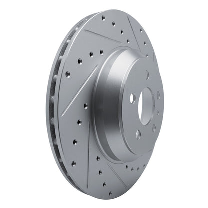 R1 Concepts R1 17-25 Tesla Model 3 Front Right Drilled & Slotted Silver Brake Rotor