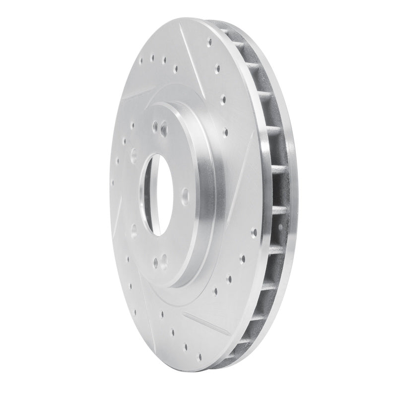 R1 Concepts R1 91-93 Dodge STEALTH Front Right Drilled & Slotted Silver Brake Rotor