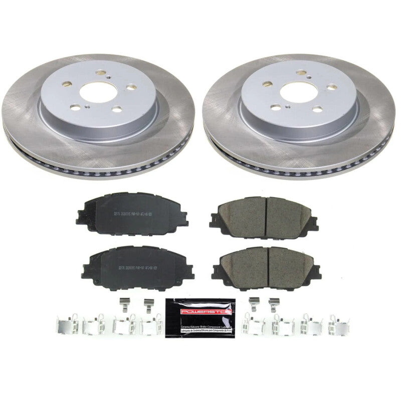 PowerStop Power Stop 20-22 Toyota Prius Prime Front Semi-Coated Rotor Kit