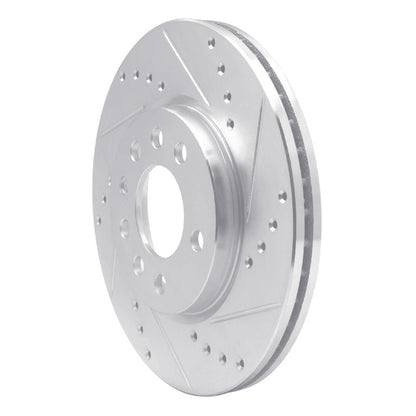 R1 Concepts R1 94-96 Saab 900 Front Right Drilled & Slotted Silver Brake Rotor