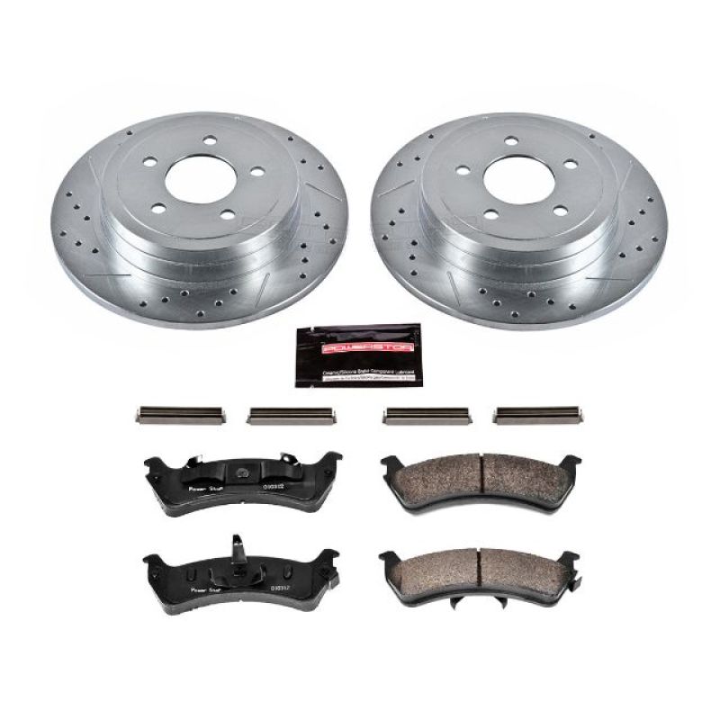 PowerStop Power Stop 2003 Ford Explorer Sport Rear Z23 Evolution Sport Brake Kit