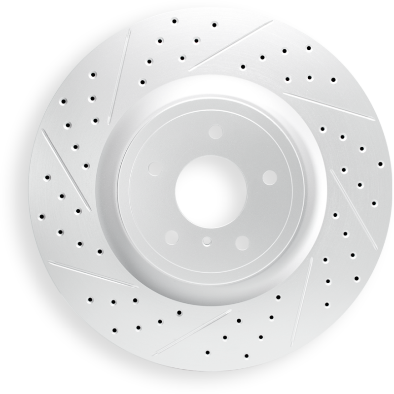 R1 Concepts R1 98-06 Workhorse P30 Front Right Drilled & Slotted Geo-Carbon Rotor