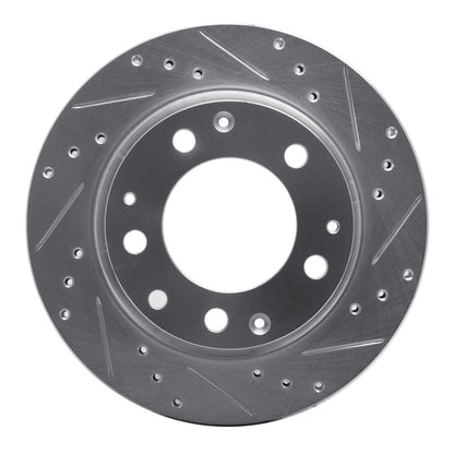 R1 Concepts R1 69-83 Porsche 911 Rear Right Drilled & Slotted Silver Brake Rotor