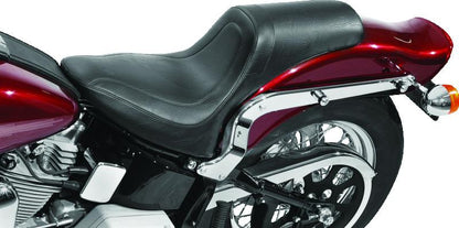 Mustang Motorcycle Mustang 84-06 Harley Standard Rear Tire Fastback 1PC Seat - Black