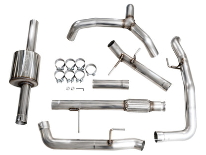 AWE Tuning 4th Gen GM 1500 5.3L 0FG Cat-Back Split Rear Exit (w/ Bumper Cutouts) - OE Tips