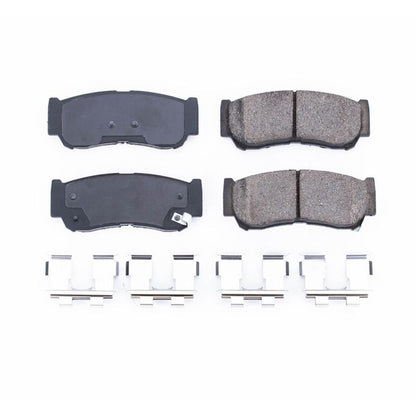 PowerStop Power Stop 07-09 Hyundai Santa Fe Rear Z17 Evolution Ceramic Brake Pads w/Hardware