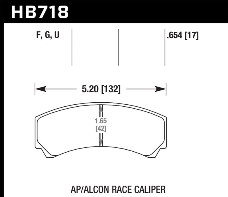 Hawk Performance Hawk AP Racing/Alcon HPS 5.0 Brake Pads
