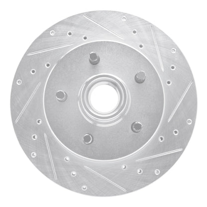 R1 Concepts R1 1988-1994 Chevrolet C1500 Front Right Drilled & Slotted Silver Brake Rotor
