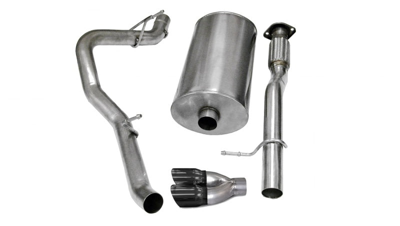 CORSA Performance Corsa 2007-2009 Chevrolet Avalanche 6.0L V8 3in Cat-Back Single Side w Twin 4in Black Pro-SeriesTips