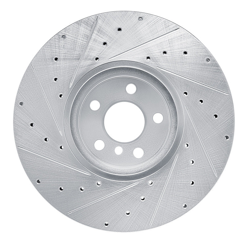 R1 Concepts R1 16-25 BMW 430I Left Front Drilled & Slotted Silver Brake Rotor