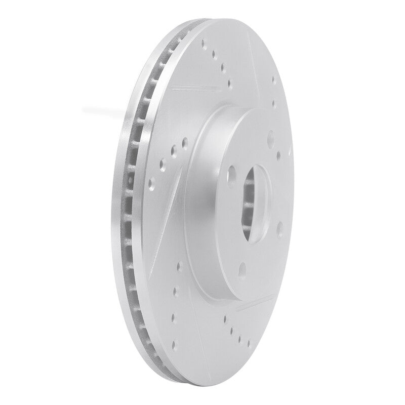 R1 Concepts R1 16-25 Mazda 2 (Mexico) Front Right Drilled & Slotted Silver Brake Rotor