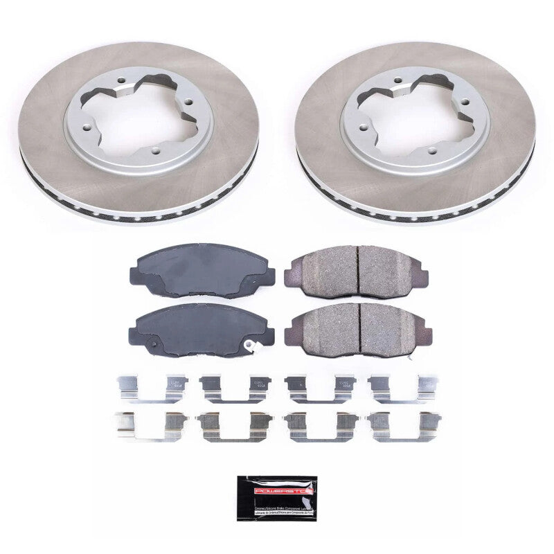 PowerStop Power Stop 90-97 Honda Accord Front Semi-Coated Rotor Kit
