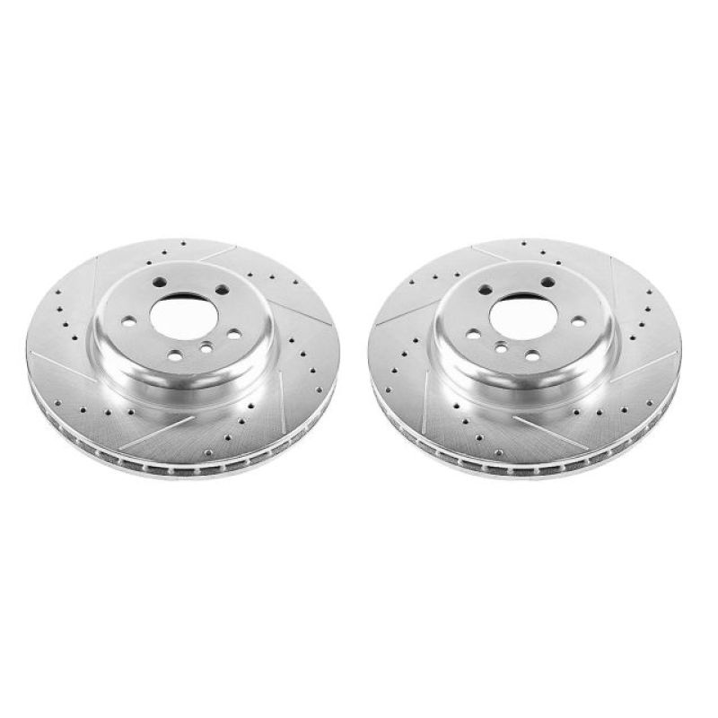 PowerStop Power Stop 14-16 BMW 535d Front Evolution Drilled & Slotted Rotors - Pair