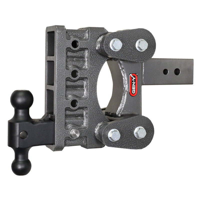 GEN-Y Hitch Gen-Y The Boss Torsion-Flex 3in Shank 6in Drop 3.5K TW 32K Hitch w/GH-0161 Dual-Ball