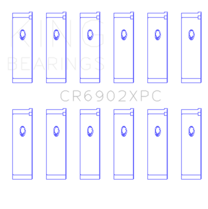 King Engine Bearings Nissan VQ35HR/VQ37VHR/VR30DTT pMaxKote Rod Bearing Set - Size +.25mm
