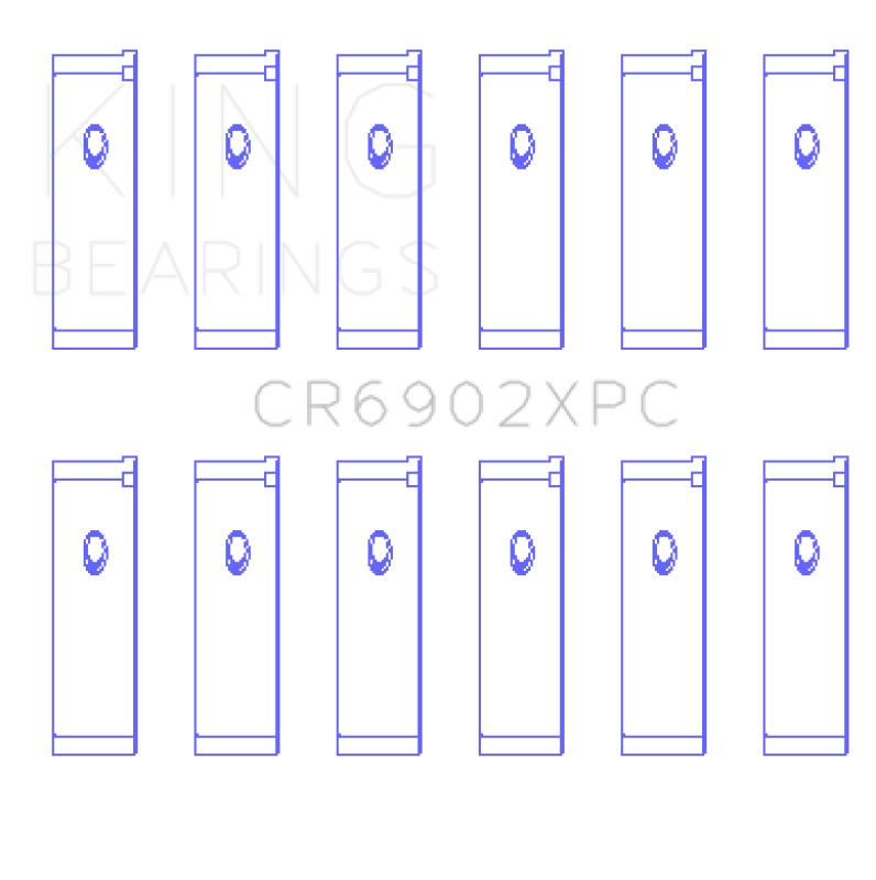 King Engine Bearings Nissan VQ35HR/VQ37VHR/VR30DTT (Size +.026) pMaxKote Rod Bearing Set