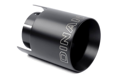 Dinan Double-Walled 4.5in Clamp-On Exhaust Tip - Black - 4.5in Outlet / 3.25in Inlet
