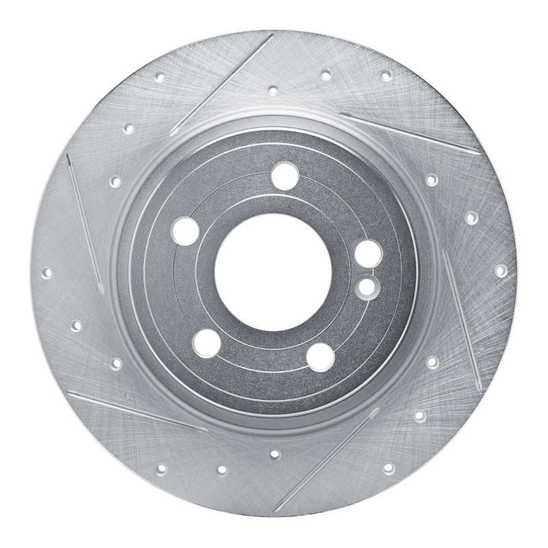 R1 Concepts R1 19-26 Mercedes-Benz A220 Rear Left Drilled & Slotted Silver Brake Rotor