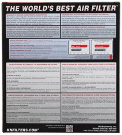 K&N Engineering K&N 2017 Nissan Titan V8-5.6L F/I Drop In Replacement Air Filter