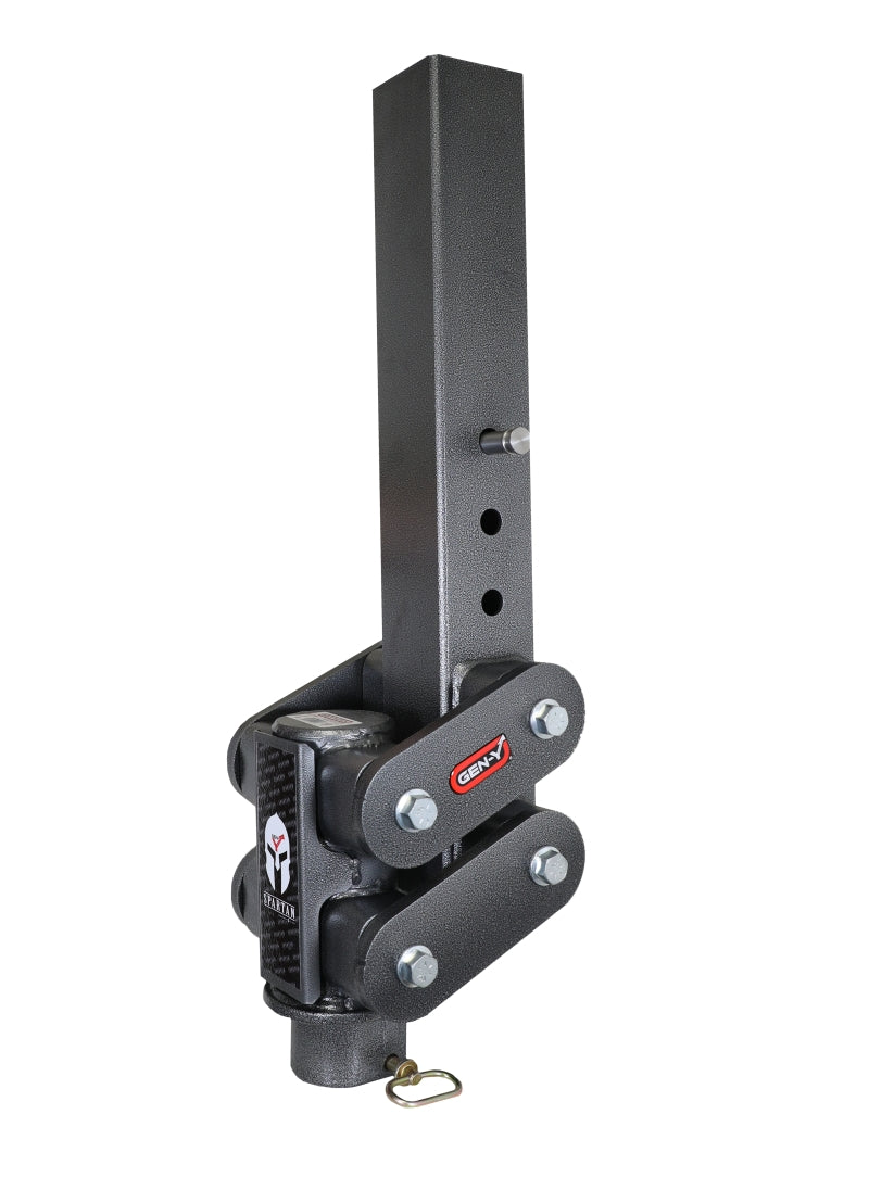 GEN-Y Hitch Gen-Y Spartan Torsion-Flex 2.5in Offset 4in SQ Tube Gooseneck 2-5/16in Coupler Standard Height