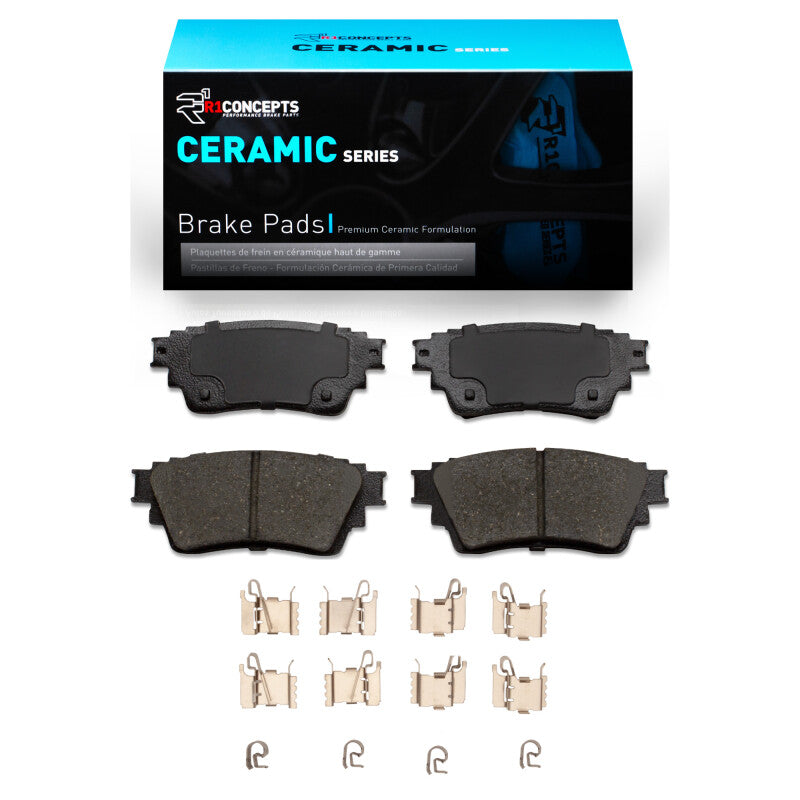 R1 Concepts R1 2017-2025 Mitsubishi Eclipse Cross Rear R1 Ceramic Pads & Hardware Kit