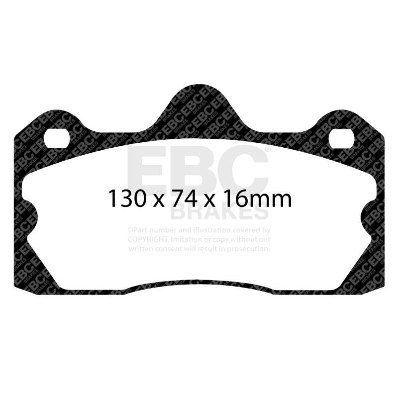 EBC 10-16 Lotus Evora 3.5L Bluestuff Rear Brake Pads