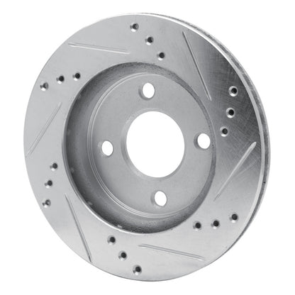 R1 Concepts R1 95-96 Dodge Neon (USA/Canada) Front Left Drilled & Slotted Silver Brake Rotor