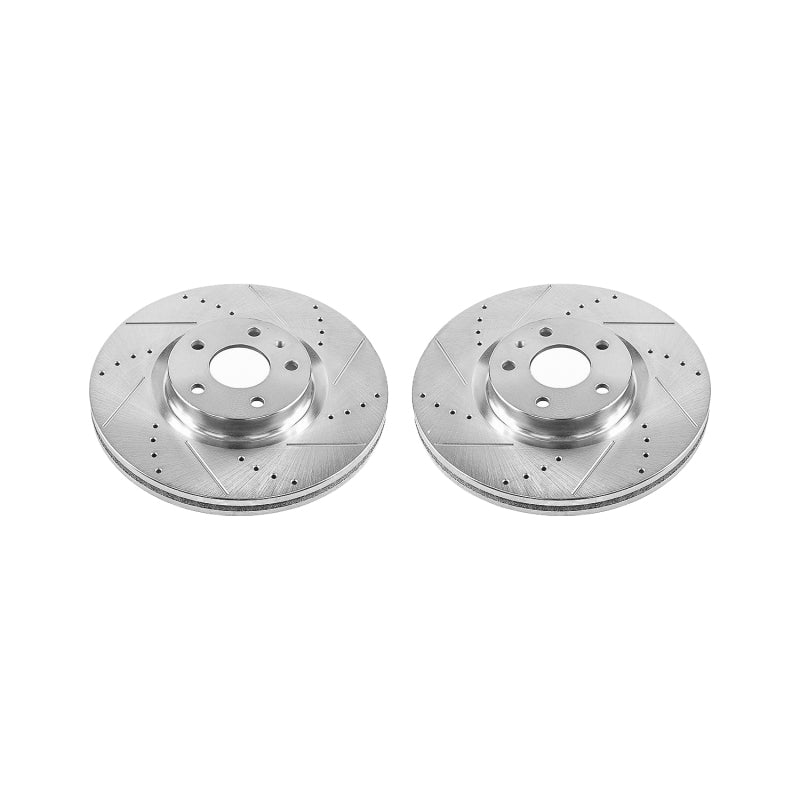 PowerStop Power Stop 13-19 Ford Fusion Front Evolution Drilled & Slotted Rotors - Pair