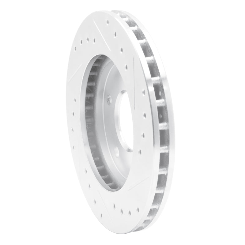 R1 Concepts R1 88-96 Buick Regal Front Left Drilled & Slotted Silver Brake Rotor