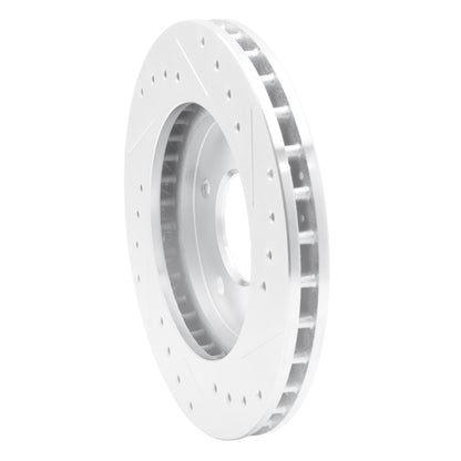 R1 Concepts R1 88-96 Buick Regal Front Left Drilled & Slotted Silver Brake Rotor