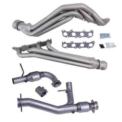 BBK 11-14 Ford F150 Coyote 5.0L 1-3/4in Long Tube Headers w/High Flow Catted Y-Pipe (Ti Ceramic)