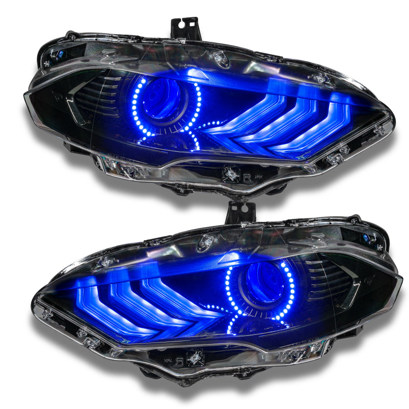 ORACLE Lighting Oracle 18-21 Ford Mustang DRL Upgrade w/ Halo Kit - ColorSHIFT w/o Controller