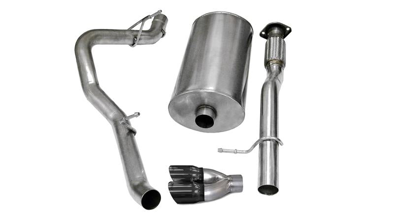 CORSA Performance Corsa 2007-2009 Chevrolet Avalanche 6.0L V8 3in Cat-Back Single Side w Twin 4in Black Pro-SeriesTips