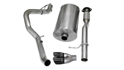 CORSA Performance Corsa 2007-2009 Chevrolet Avalanche 6.0L V8 3in Cat-Back Single Side w Twin 4in Black Pro-SeriesTips