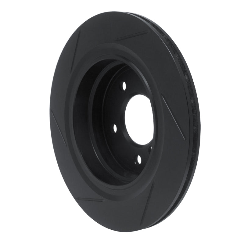 R1 Concepts R1 95-02 BMW M3 Rear Left Slotted Black Brake Rotor