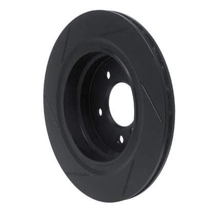 R1 Concepts R1 95-02 BMW M3 Rear Left Slotted Black Brake Rotor