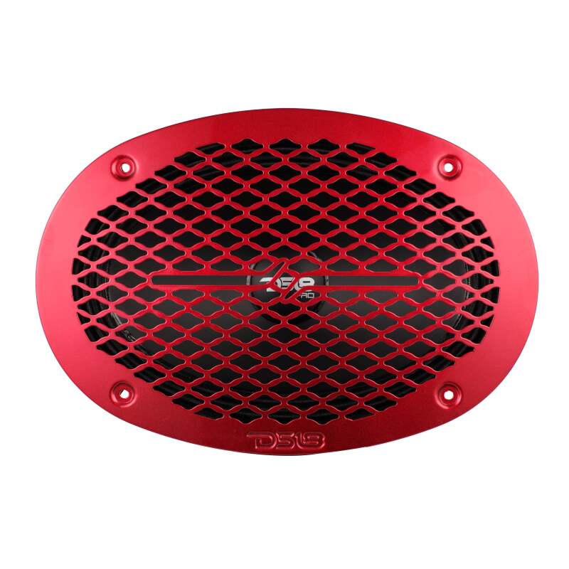 DS18 6x9in Speaker Grill Shallow- Red
