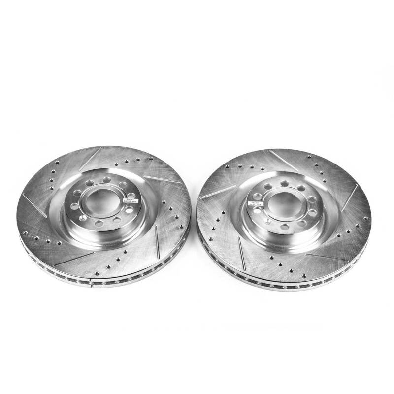 PowerStop Power Stop 09-11 Volkswagen CC Front Evolution Drilled & Slotted Rotors - Pair