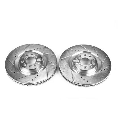PowerStop Power Stop 09-11 Volkswagen CC Front Evolution Drilled & Slotted Rotors - Pair