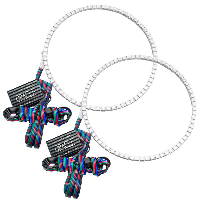 ORACLE Lighting Oracle Jeep Wrangler 07-17 Halo Kit - ColorSHIFT w/o Controller