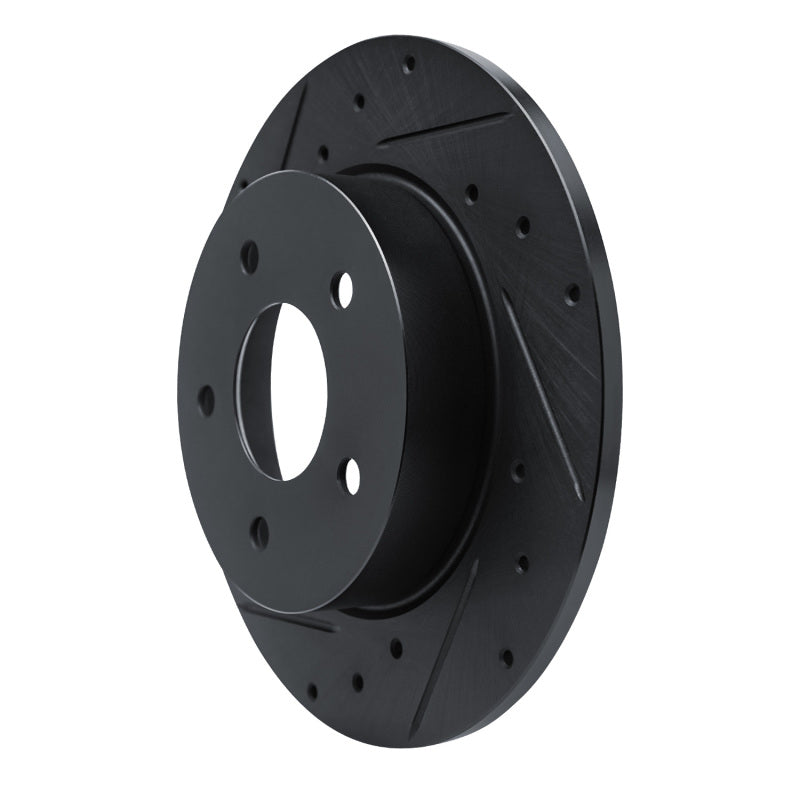 R1 Concepts R1 19-25 Nissan ALTIMA Rear Left Drilled & Slotted Black Brake Rotor