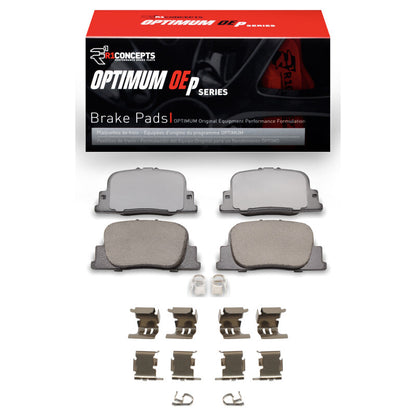R1 Concepts R1 00-10 Lexus ES300 Rear Optimum OE Brake Pads & Hardware Kit