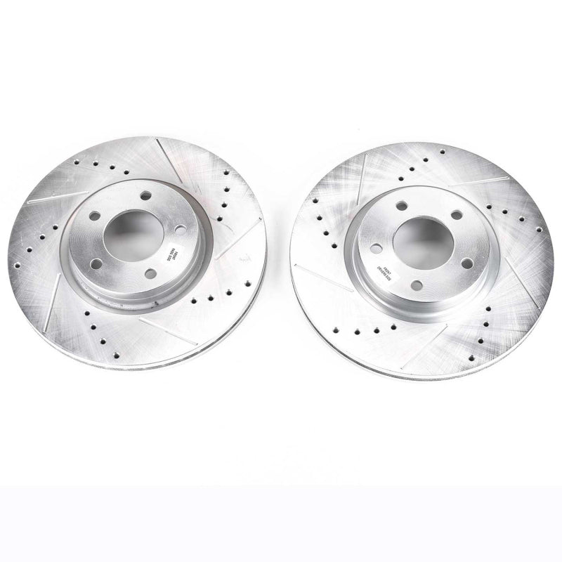 PowerStop Power Stop 07-13 Mazda 3 Front Evolution Drilled & Slotted Rotors - Pair