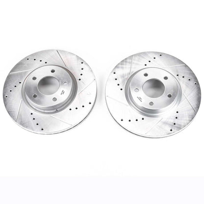 PowerStop Power Stop 07-13 Mazda 3 Front Evolution Drilled & Slotted Rotors - Pair