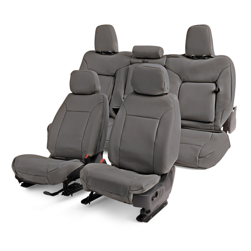 Covercraft 14-18 Chevrolet Silverado/GMC Leatherette PrecisionFit Second Row Seat Covers - Stone
